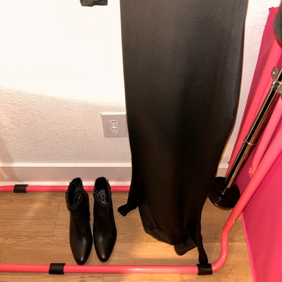 Black long sleeve fitted maxi dress, size small|US4, - Picture 2 of 6
